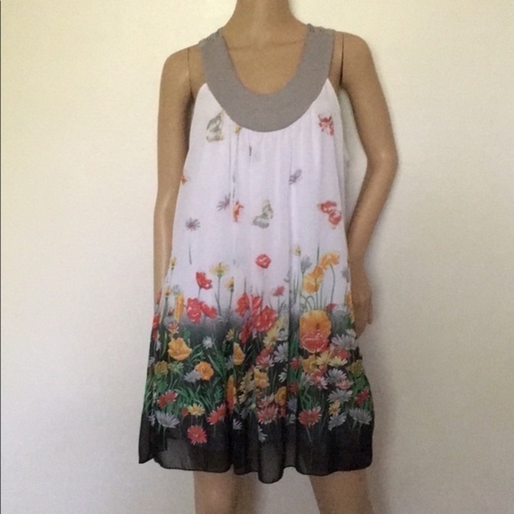 Body Central Sleeveless Stretch Halter Dress Sz L